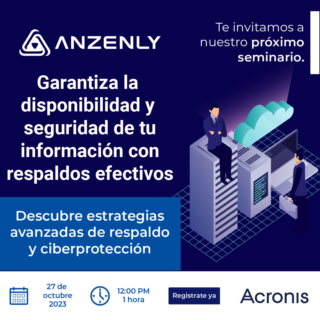 Garantiza la disponibilidad y seguridad de tu información con respaldos efectivos.